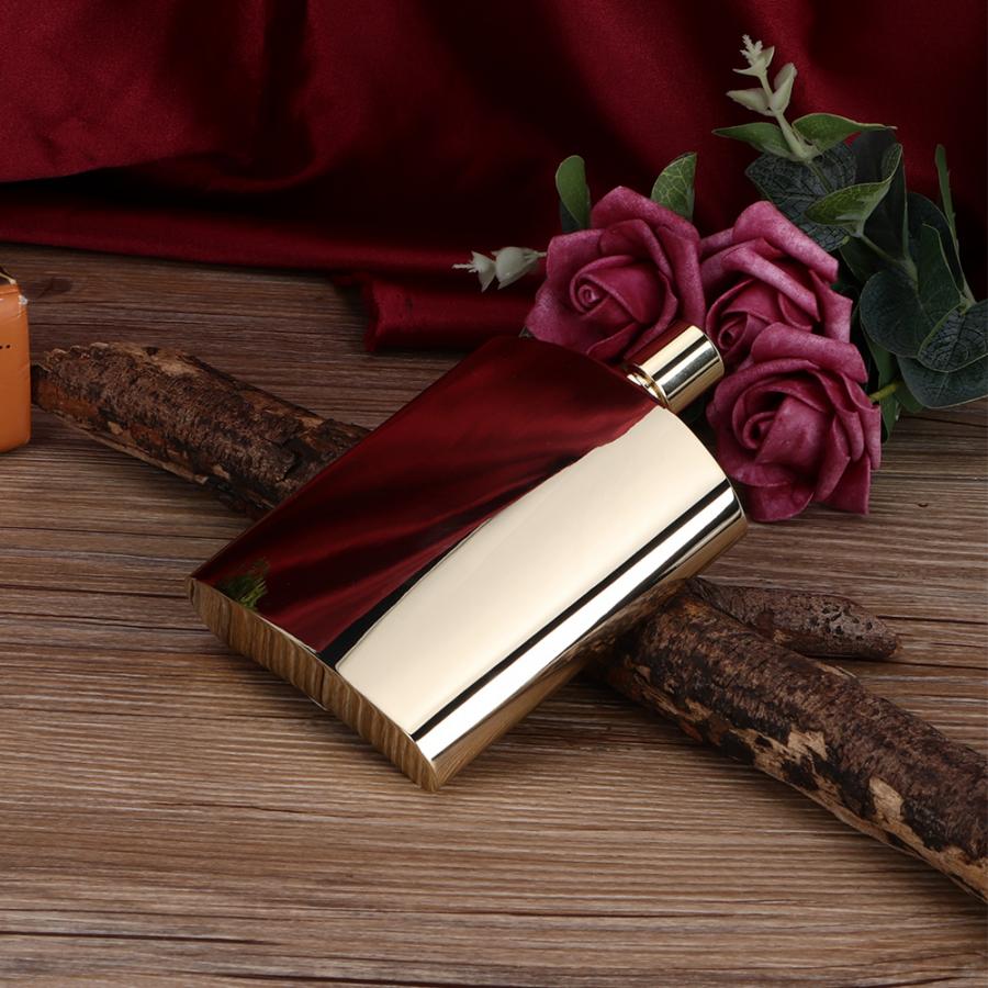 205ml Men's Jug Whiskey Wine Pot Flask Stainless Steel Folding Cup Proof Barware Drink Outdoor Funnel