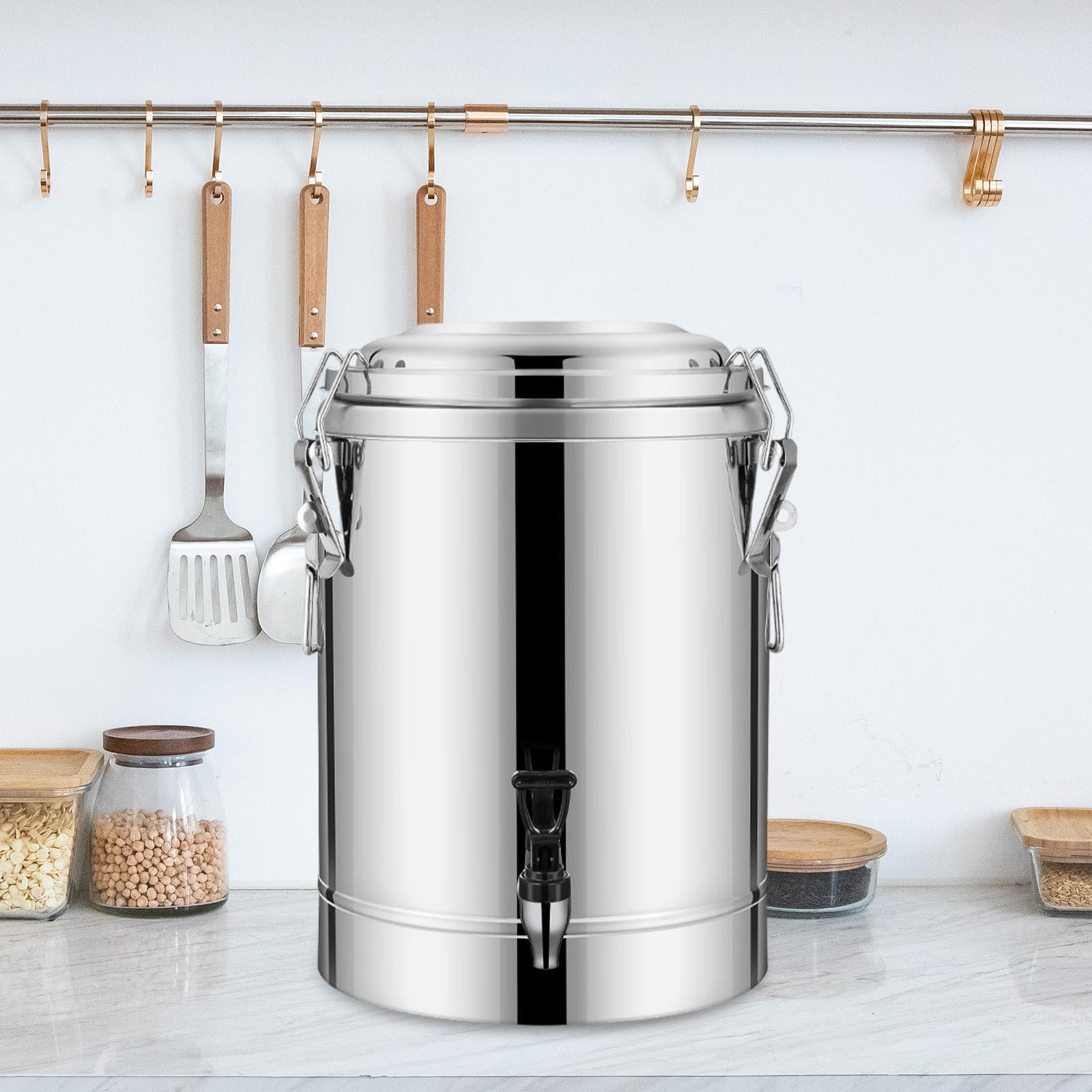 10L/20L/30L Insulated Bucket Stainless Steel Insulated Bucket Large Capacity Insulated Beverage Dispenser with Faucet