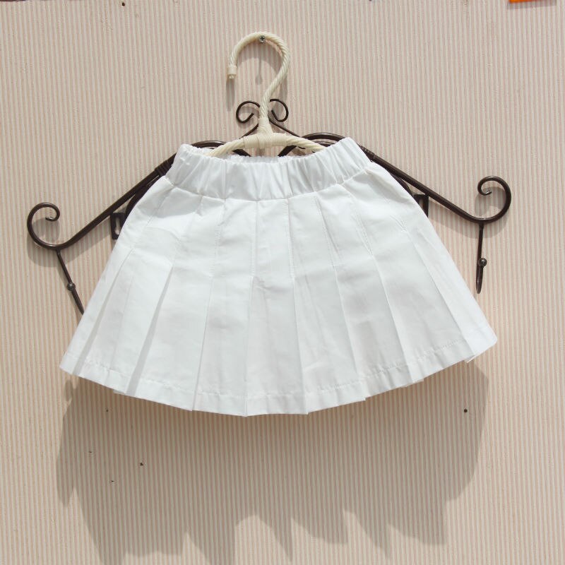 Spring Summer Autumn Baby Toddler Teenage Tutu Skirt Cotton White Tutu School Girls Pleated Skirts Tutus Children Bottoming