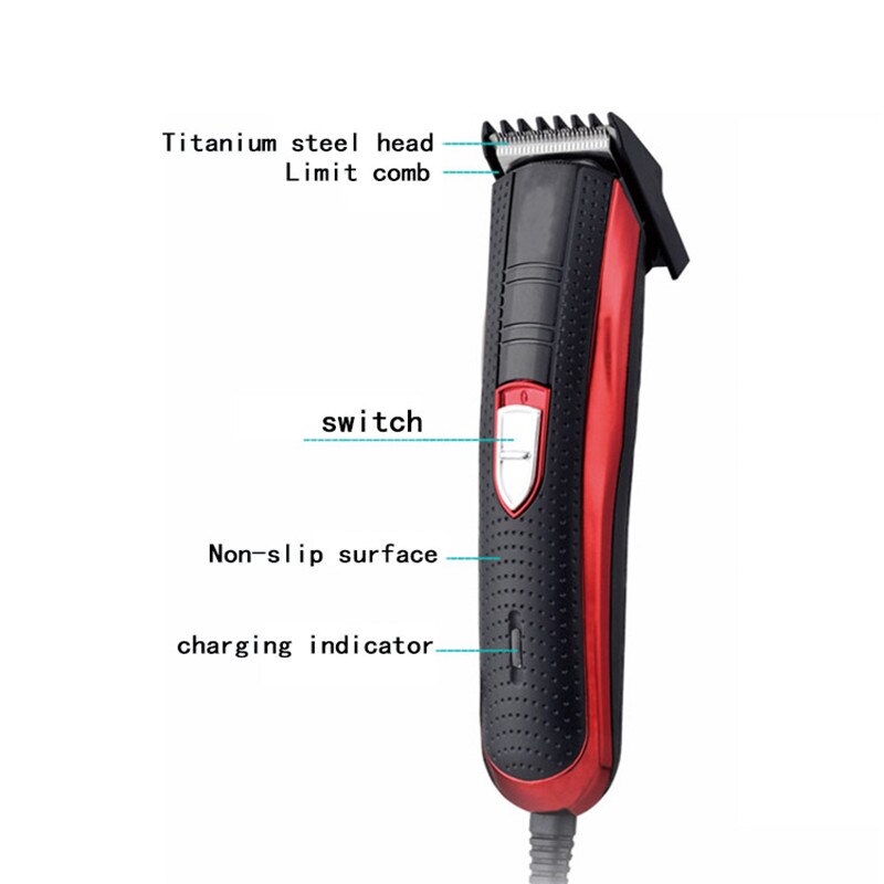 Kemei Electric Hair Clipper Corded Hair Beard Trimmer scissors Barber Cutting Machine Quiet Used for Man and Baby