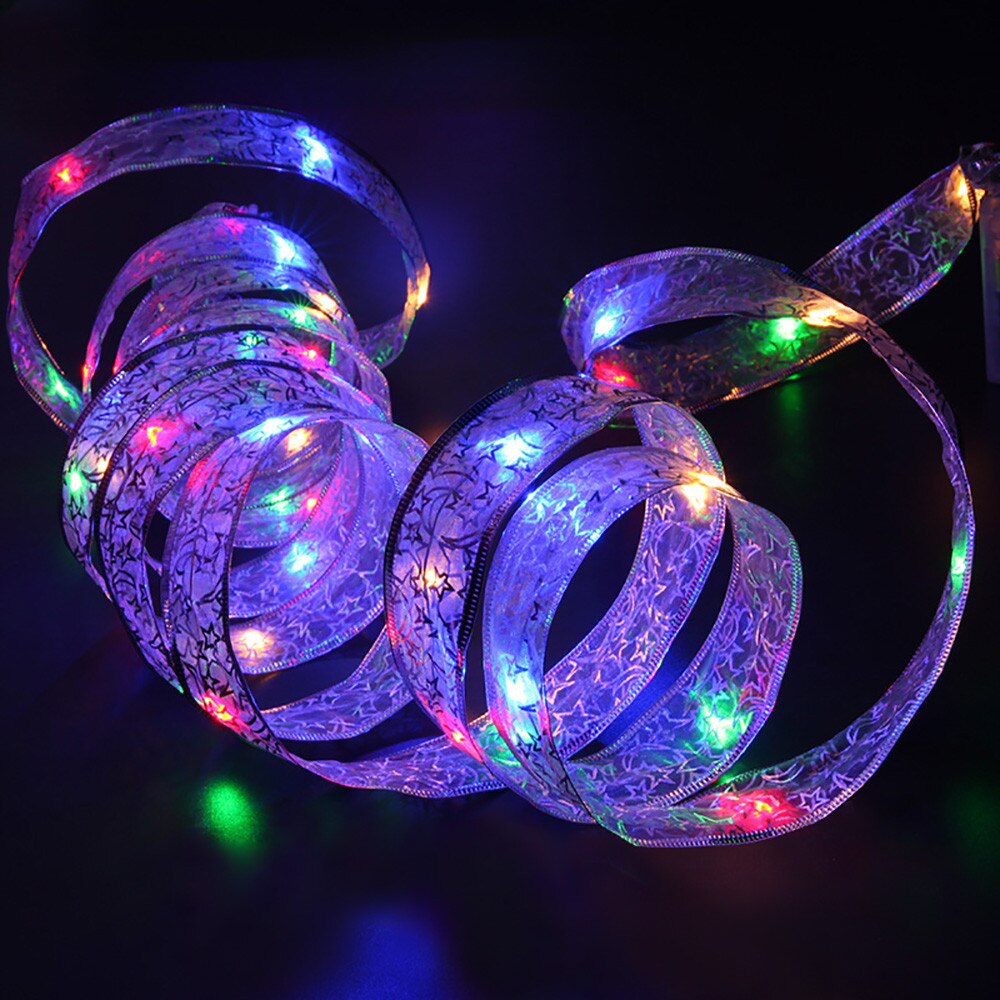 40 led bånd vindu gardin lys streng lampe hus utendørs hagefest dekor slående julevindusdisplay slående  #t1p: Flerfarget