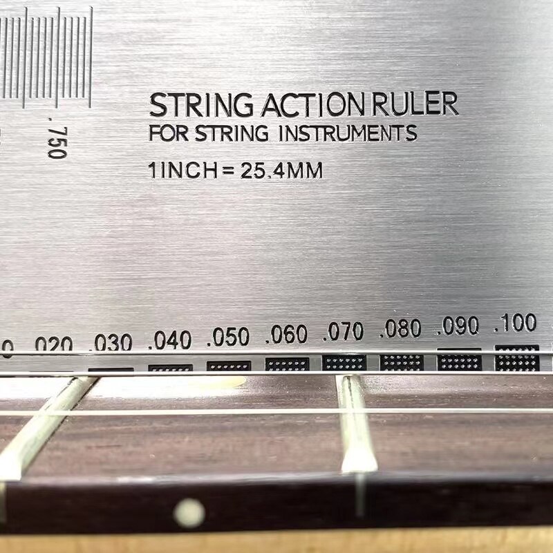 Cordes Action Règle Gauge Guitare Réparation Outil pour Luthier Fit pour Guitare Ukulélé Basse Banjo Mandoline