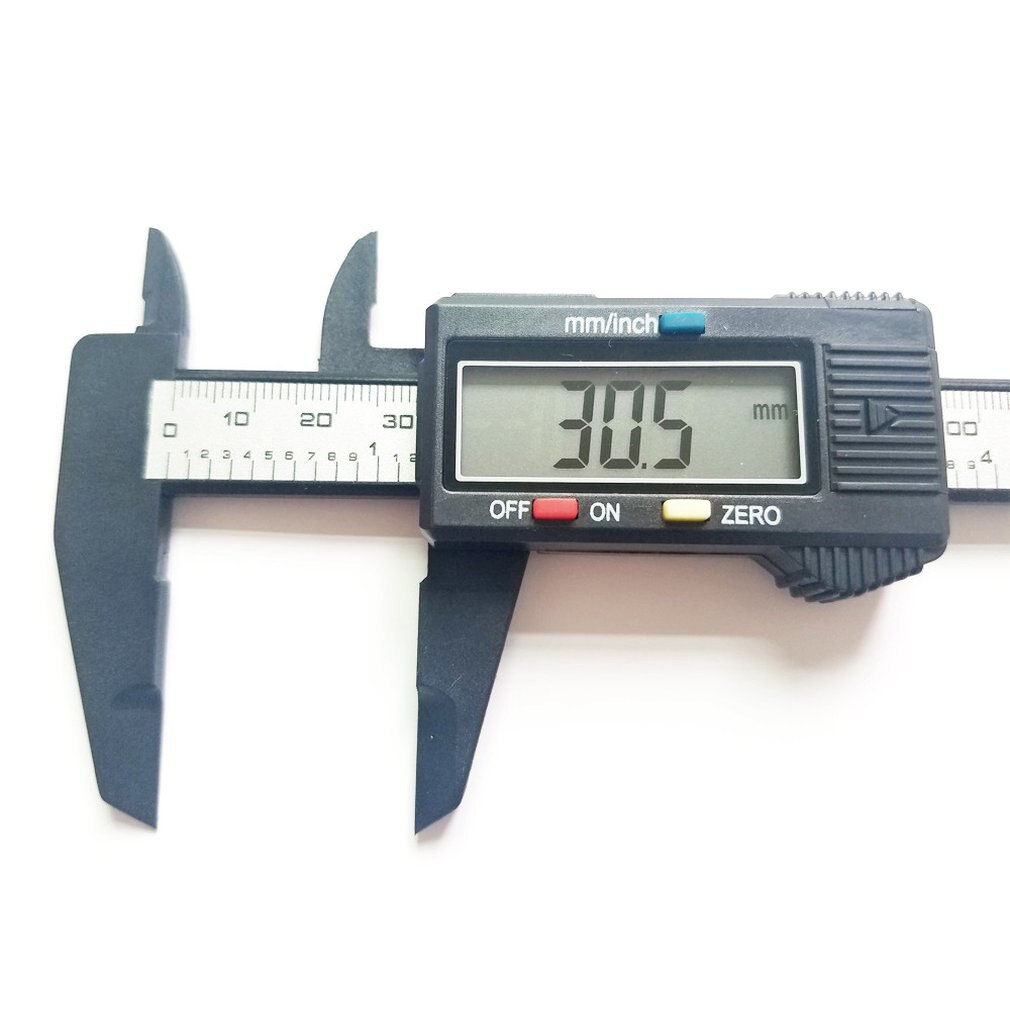 Electronic Digital Vernier Caliper Carbon Fiber Vernier Gauge Micrometer Digital Electronic Caliper Ruler 1 pcs