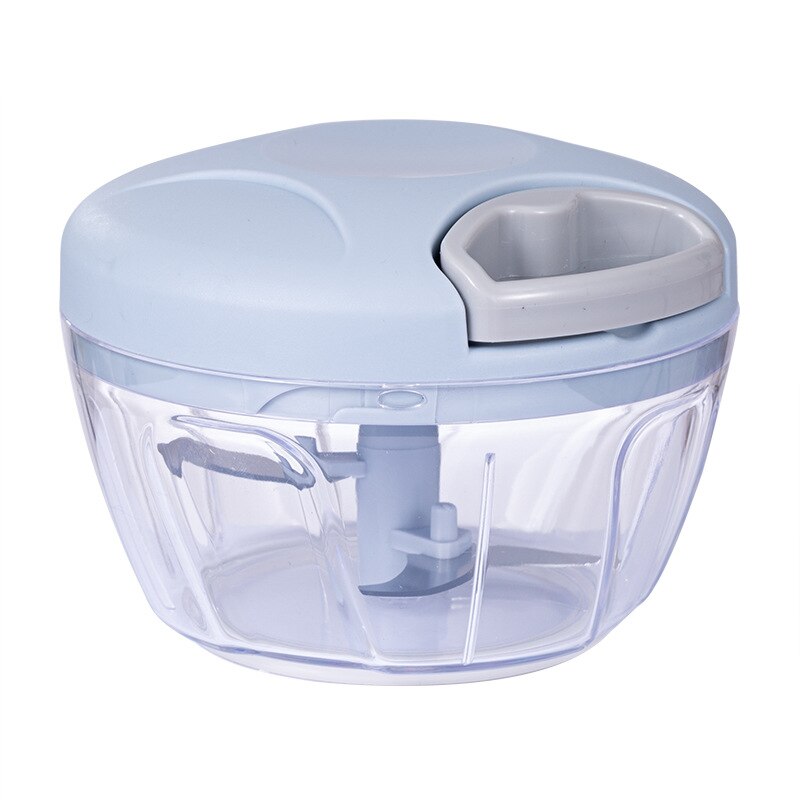 Køkkentilbehør løghakker manuel reb foodprocessor silcer shredder salatmaskine hvidløgspresser påskærer køkkenværktøj: Blå lille