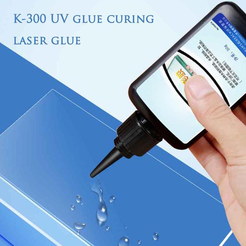 50ml cafuter UV colle uv durcissement verre adhésif K-300 verre et zone adhésive cristal liaison verre spécial Larg G4H0
