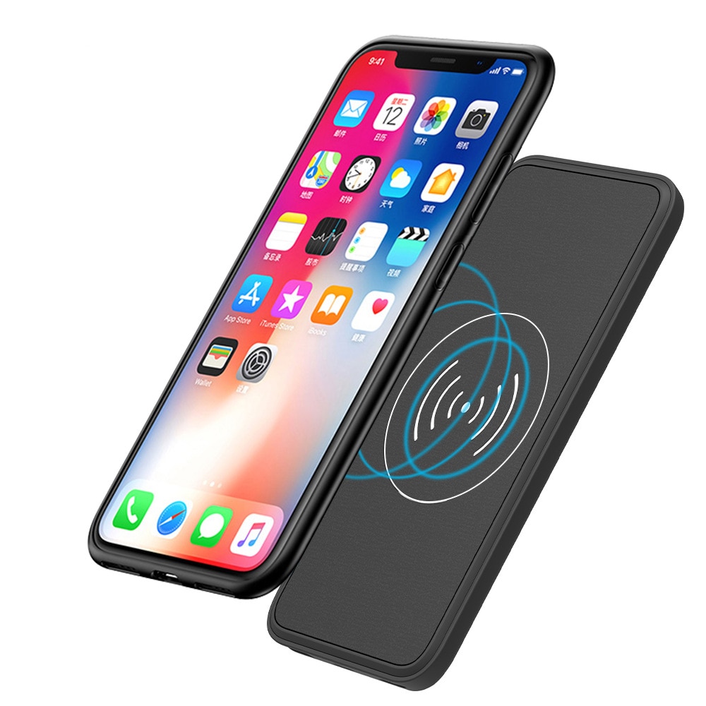 5000mAh Battery Charger Case for iPhone 8 8plus X XS XR Xs Max Powerbank Mobile Phone Cover Case Wireless Charging Power Bank