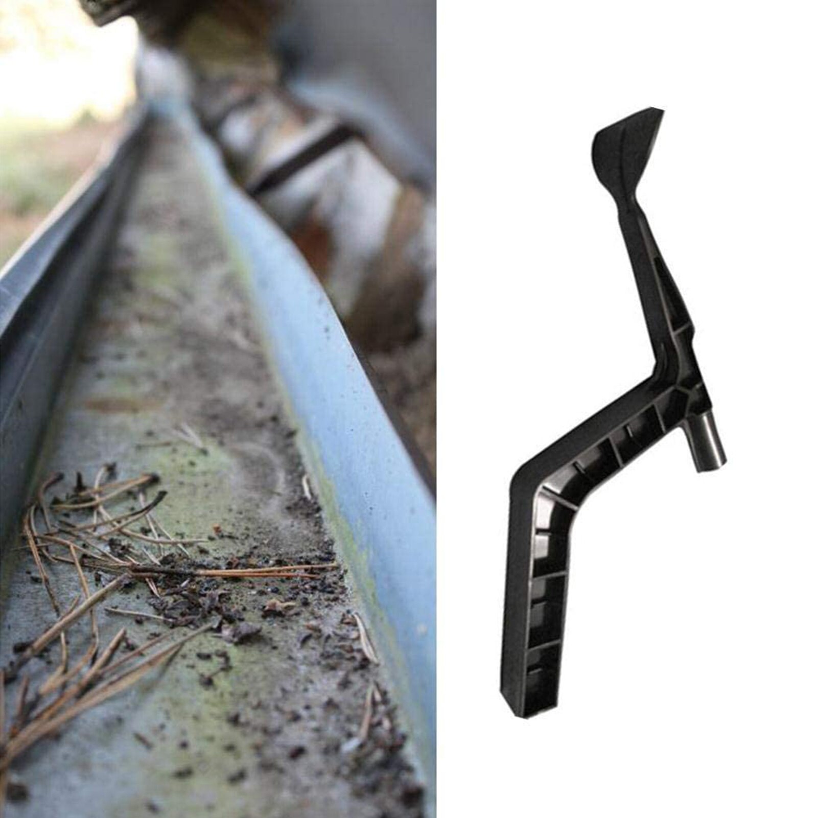 Drenaje de techo, zanja, pala para la basura, limpieza de canalón, herramienta de limpieza de techo para aleros, campos deportivos, Villas