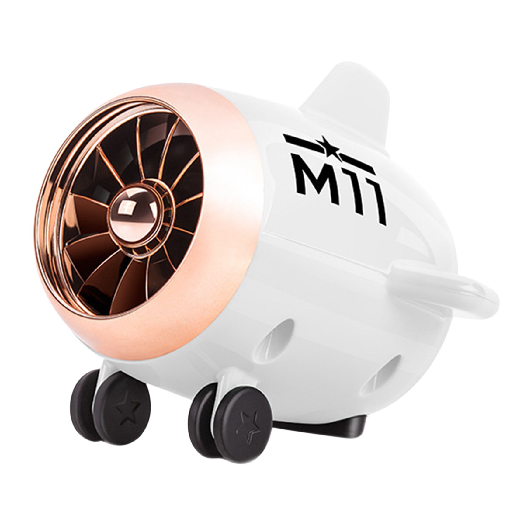 Petit Avion Haut-Parleur Intelligent Extérieur Subwoofer Bluetooth Portable Petit Canon D'acier: White