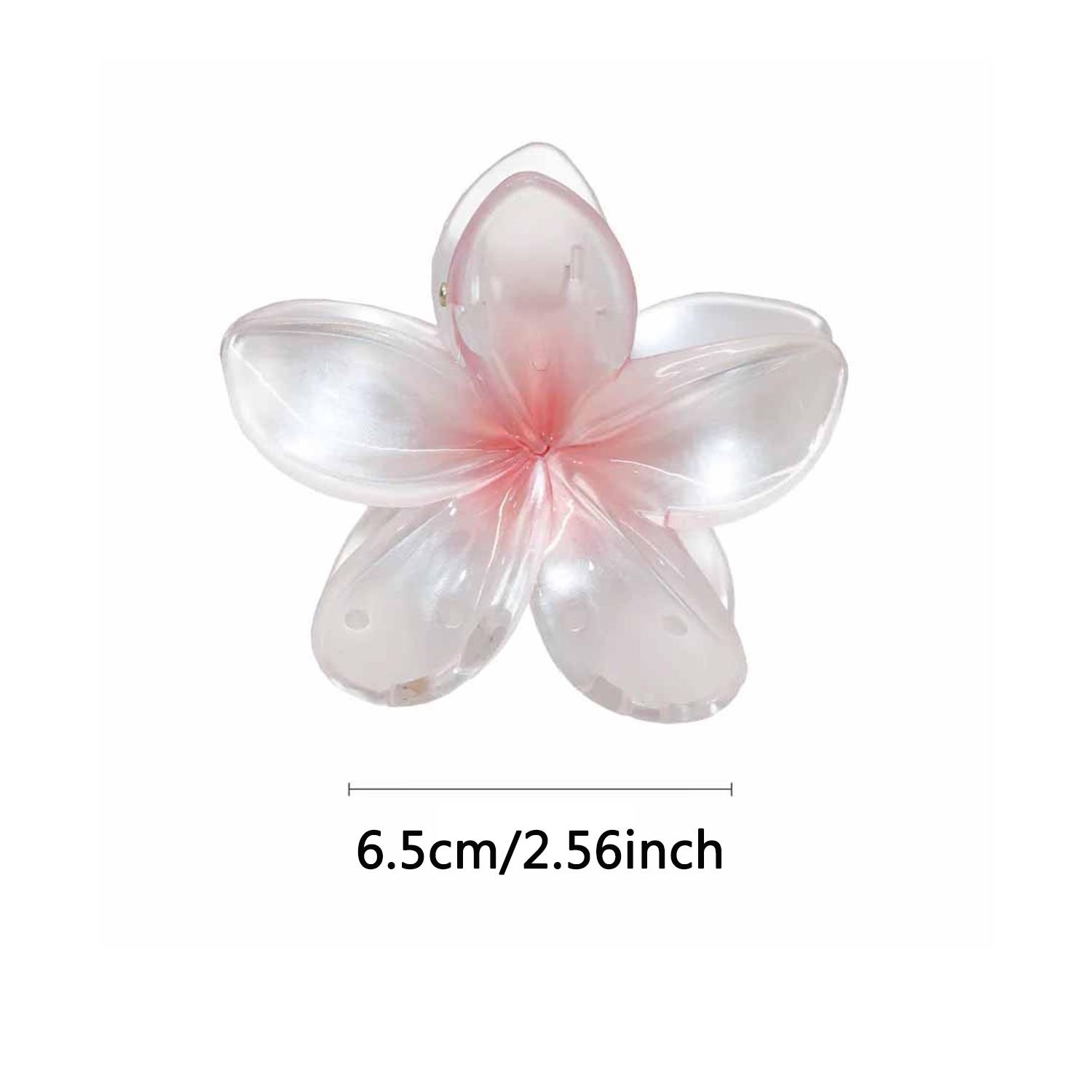 Bohemia Style Flower Hair Claws para mulheres, Crab Clamp, presilhas, gradiente hairpin, grampos de cabelo, praia havaiana, acessórios para meninas: Lavanda