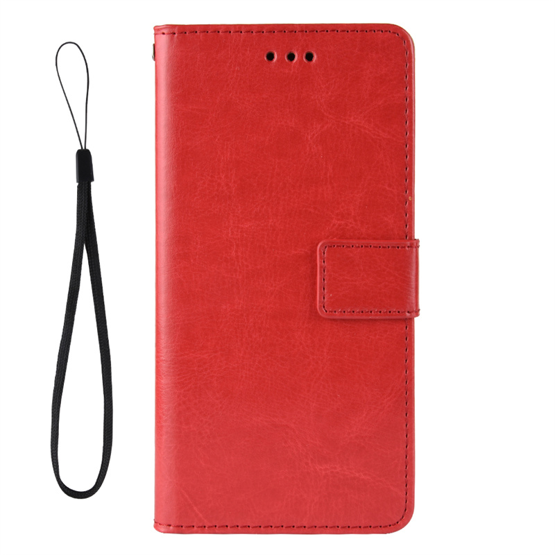 Luxe leren flip-wallet telefoonhoesje voor nokia 3310 3g 4g -1022 met standaardfunctie en draagkoord 3310: Rood