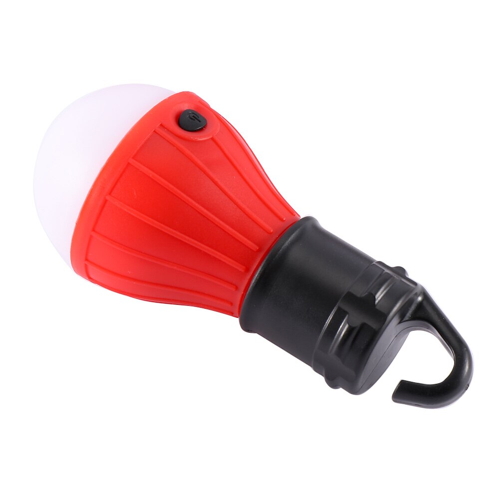Mini bærbar lanterne telt lys 4 farver led pære nødlampe vandtæt hængekrog lommelygte til camping