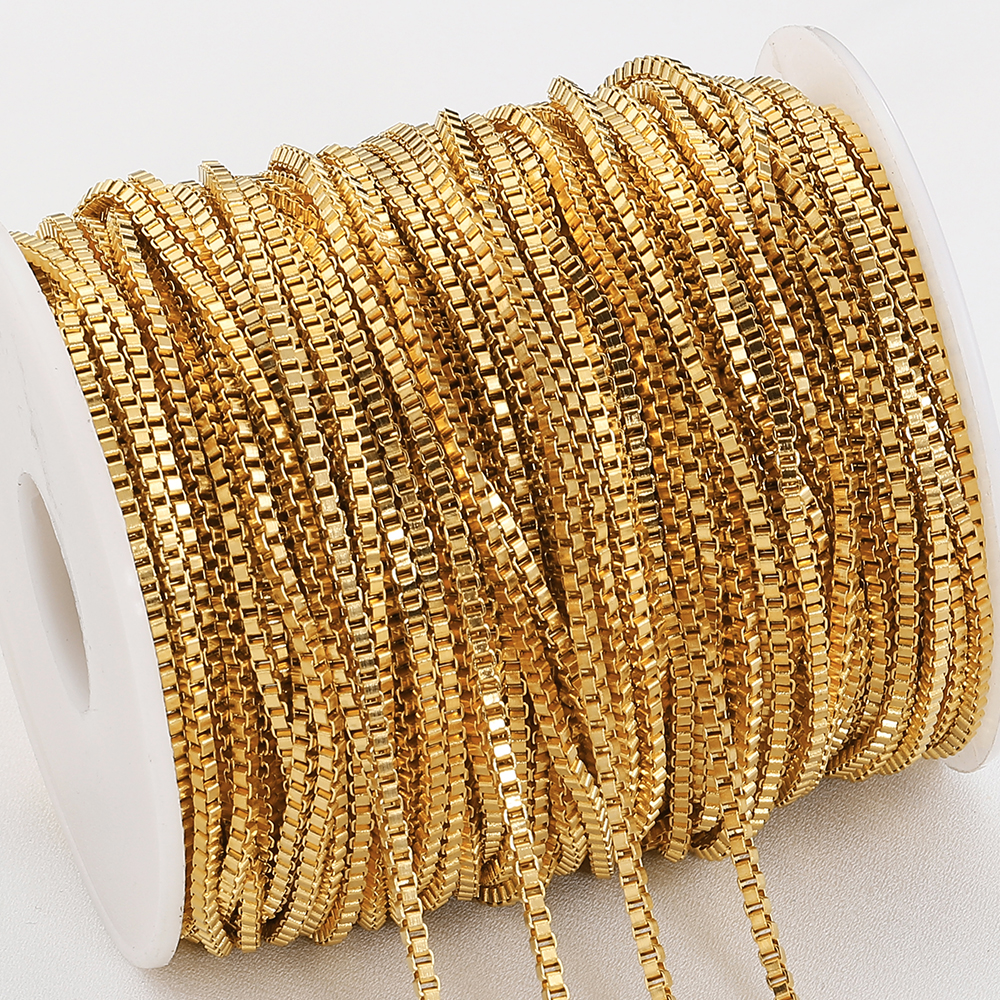 2Meter 1Meter Edelstahl Kasten Kette für Halskette Armbinde DIY Schmuck, sterben Entdeckungen Handgemachte Handwerk Groß Liefert