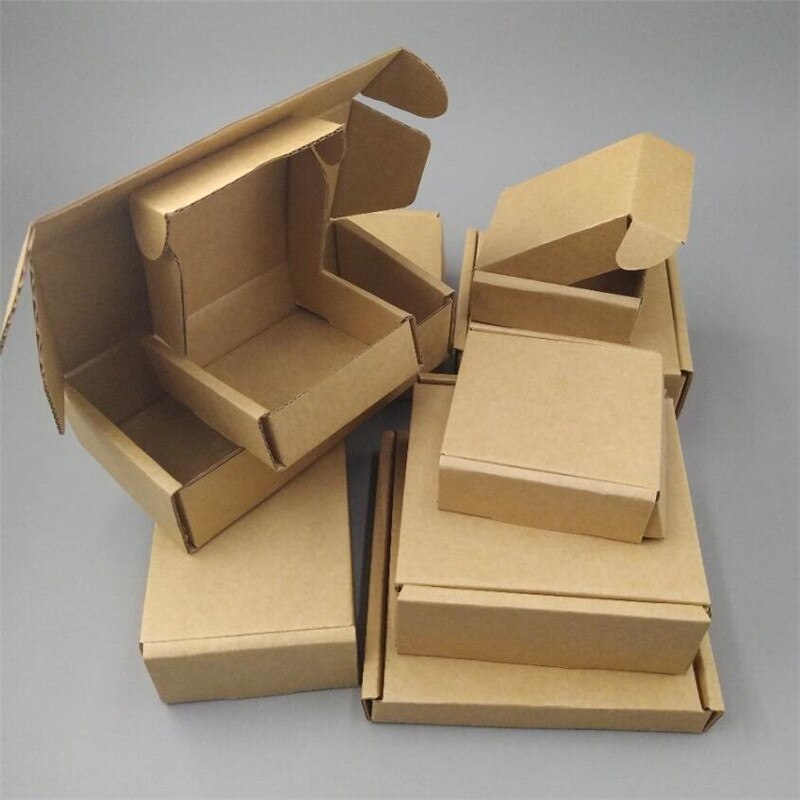 11.2*7.5*3cm Postal Cardboard Boxes Small Parcel Brown Mailing Box
