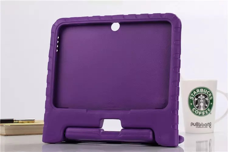 For Samsung Galaxy Tab 4 10.1 T530 T531 Case Shockproof EVA Foam Handle Stand case Cover For Samsung Galaxy Tab 3 10.1inch P5200: Purple / Samsung Tab4 T530