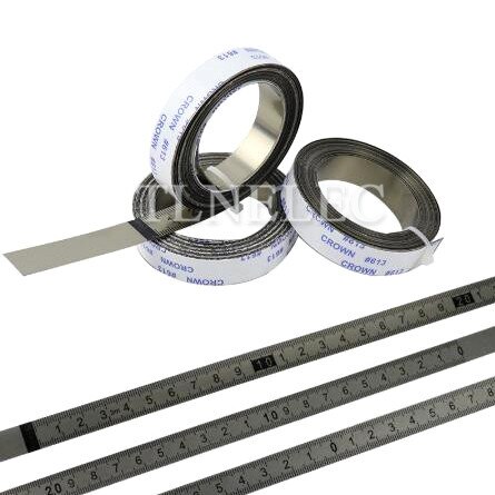 Stainless Steel Scale Ruler Sticky Scale Ruler with Rubber Flat Ruler Self-adhesive Ruler Mechanical Ruler Sticky Workbench