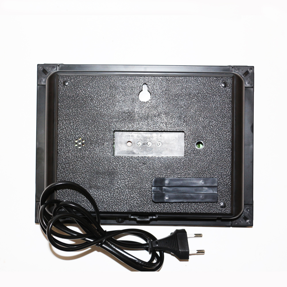 Hourly Chime LED Digital Wall Clock with Calendar Week Date Temperature Desktop Electric Alarm Clock Home Decoration Red