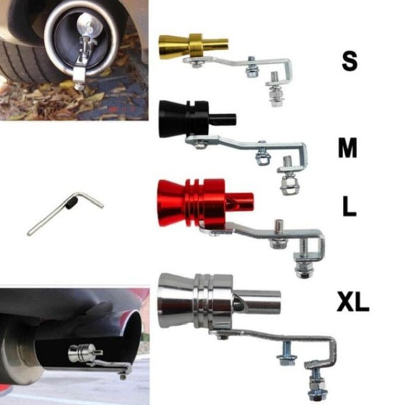 Automobile modified turbo whistle exhaust pipe sound simulator tail throat whistle car accessories