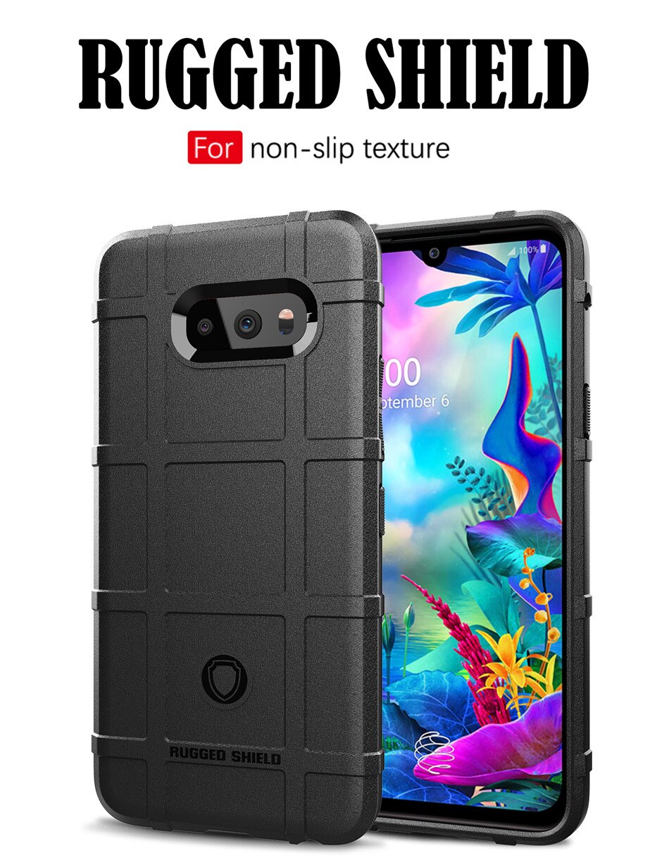 Robuuste Shield Back Cover Voor Lg G8X Case Siliconen Shockproo Armor Case Voor Lg G8x Cover: 5