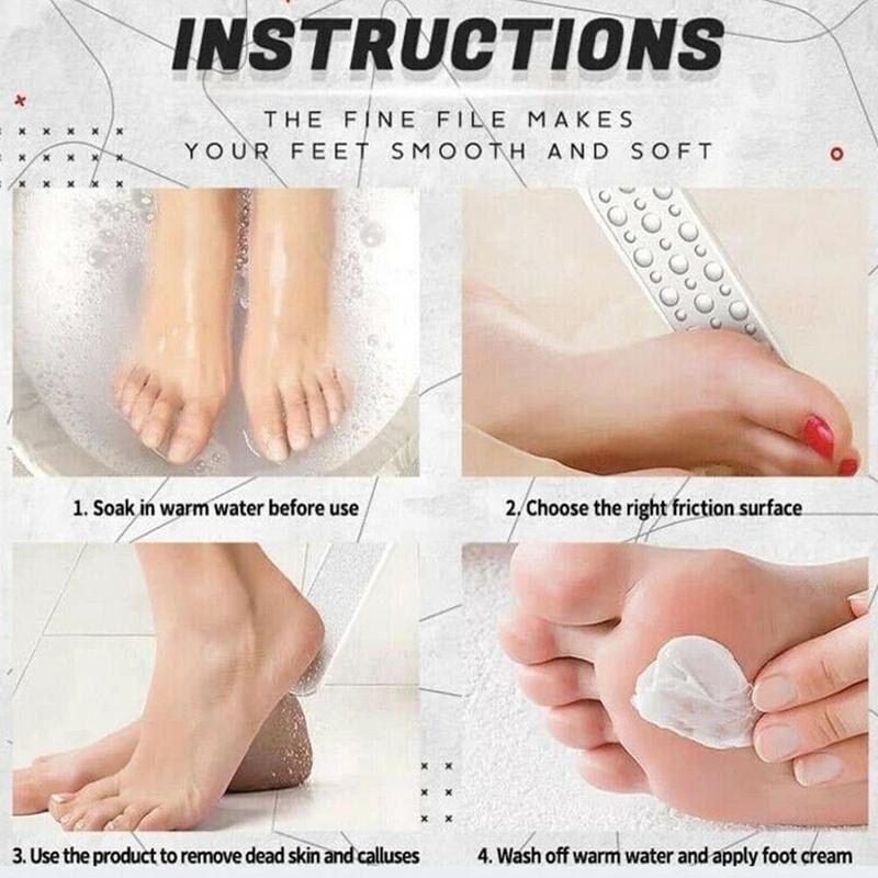 Rvs Voet Bestand Professionele Dubbele Side Voet Remover Hak Voet Bestand Rasp Hard Eelt Rasp Rasp Huid Dode F5F6