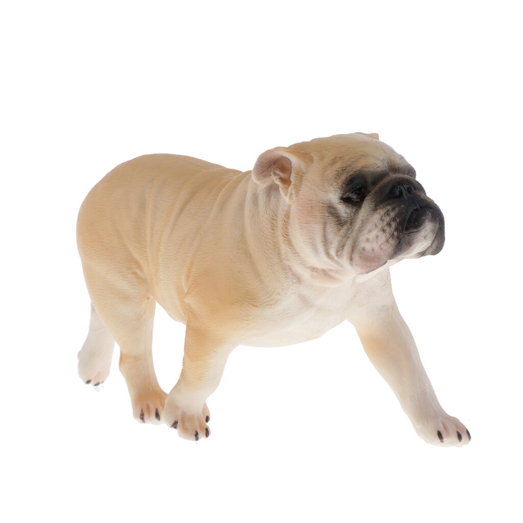 Figurines d&#39;animaux sauvages en plastique, modèle de jouet pour enfants, Collection réaliste: Bulldog 1