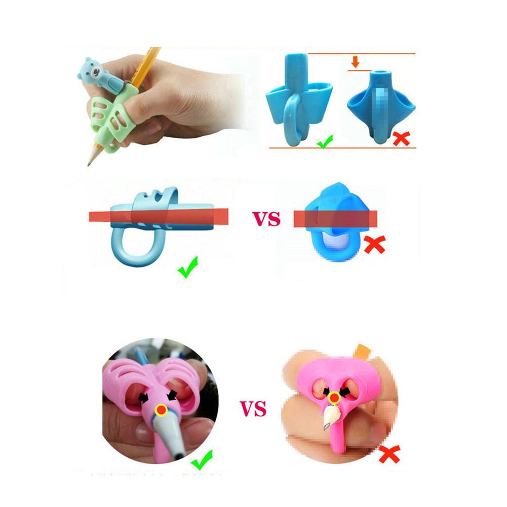 13 Stuks/set Siliconen Baby Leren Schrijven Tool Schrijven Pen Schrijven Correctie Apparaat Kinderen Briefpapier