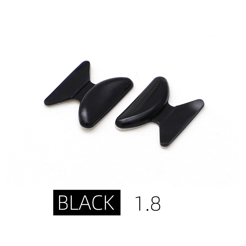 Zilead 5 Paar weiche Silikon-Brillen-Nasenpads, Stütze, Unterstützung für Brillen, Sonnenbrillen, rutschfeste Nasenpads, Brillenzubehör, Brillen: Weiß