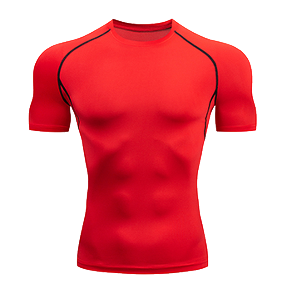 Camiseta de manga corta para hombre, camisetas de ajuste seco para gimnasio y Fitness, camiseta de compresión para entrenamiento, camisetas de boxeo Rashguard, Top deportivo para hombre