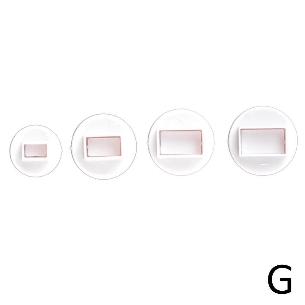 1pcs Plunger Fondant Cutter Cake Tools Cookie Mold Mould Craft Bakeware 3D Biscuit Style DIY 10 S8C0: rectangle