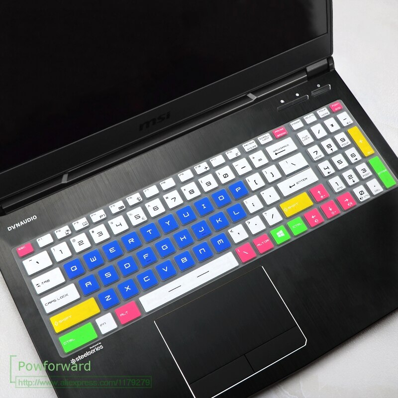 Dla MSI GS63 GS63VR Stealth Pro GT73 GT73VR TITAN GP72 GP72X Leopard GE62VR GE72VR 15 17.3 klawiatura laptopa obudowa ochronna: candyblue