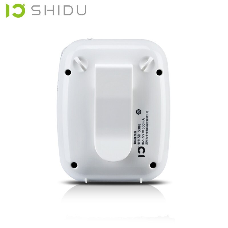 SHIDU S308 Teaching Microphone Special Voice Amplifier with Wired Headset Waist Neck Band and Belt Clip Support MP3 U Disk/TF