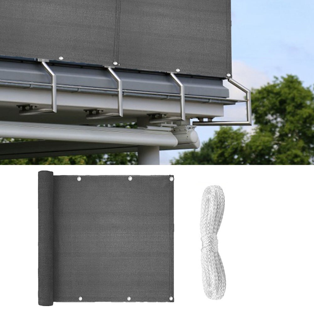 Balkon Privacy Screen Cover Wind Zonnescherm Netto Onderdak Privacy Screen Breeze Naaien Gesp Outdoor Tuin Hek Cover Met Banden