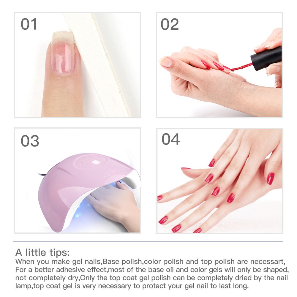 Secador de uñas portátil, lámpara UV LED de 36W, con Cable USB, para uso doméstico, esmalte de Gel Uv, 12 LED, herramienta de manicura artística