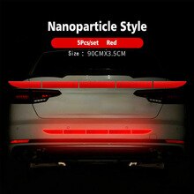 Bumper Reflective tape 90x3.5cm Truck Reflector Parts Accessories Emblems: Red