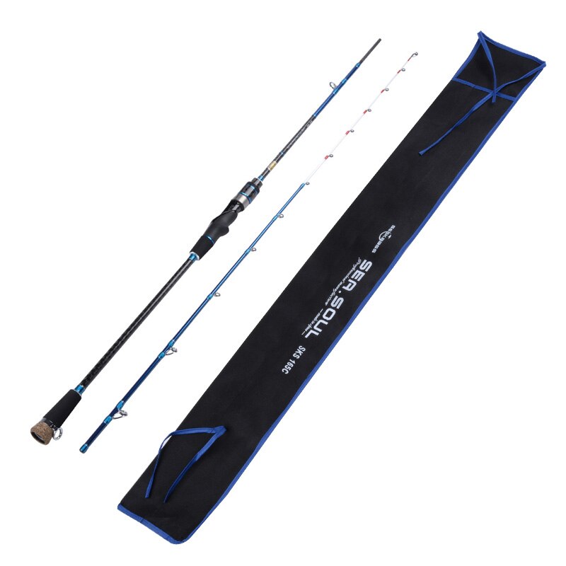 Seekbass 1.65m product Light Saltwater Boat Squid Fishing Rod Solid Glass Fiber Material Tip Casting Rod Cuttlefish Rod: Default Title