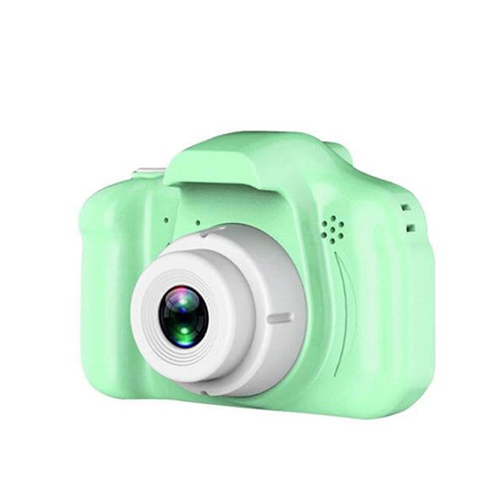 Children Digital Camera HD Photo Video Multi-function Camera Educational Toys Support Multi-languages Memory Card GK99: Green