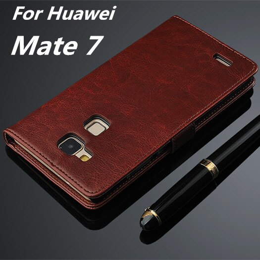 Funda para Huawei Mate 7 de gran con tapa magnética de piel sintética para Huawei Ascend Mate 7