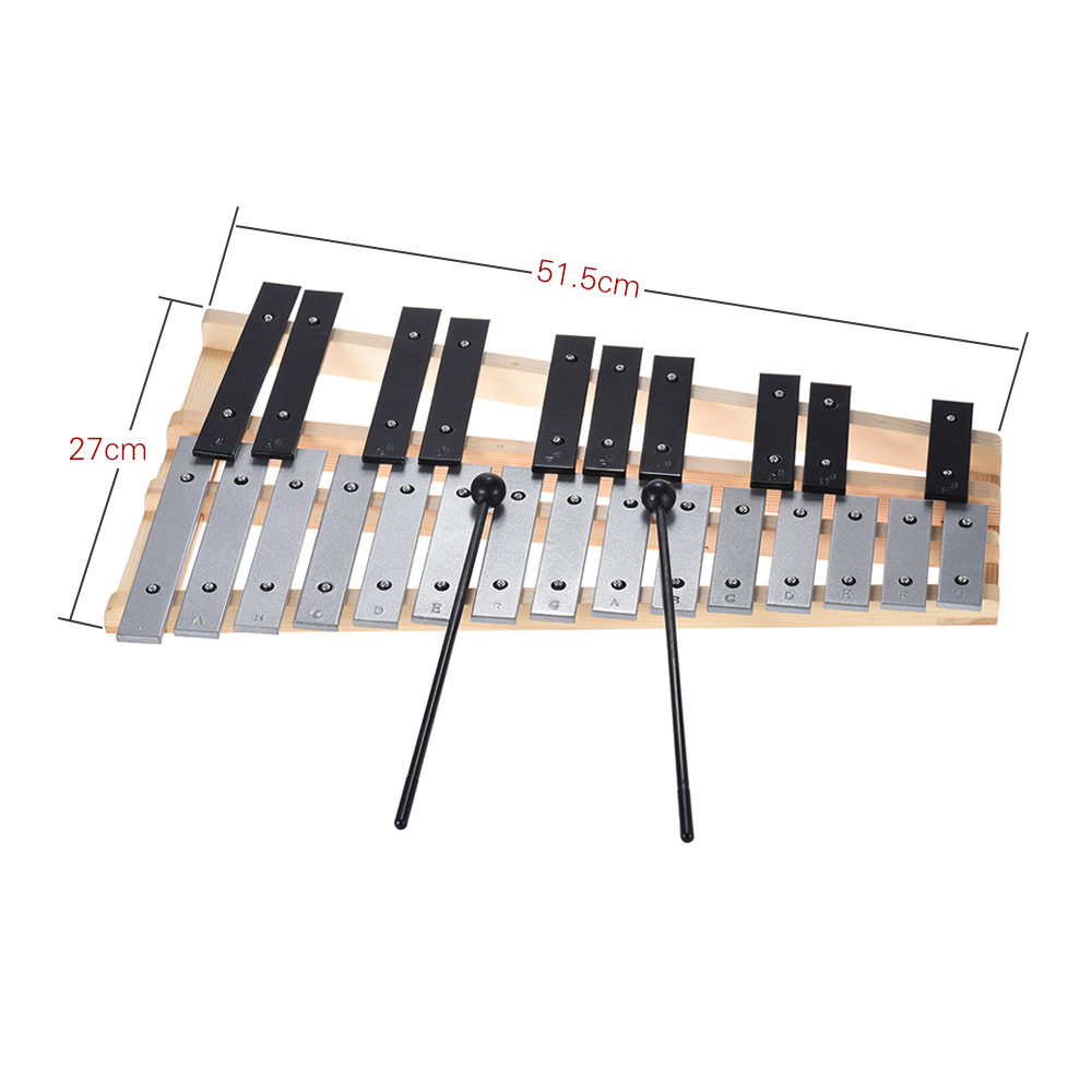 25 Note Glockenspiel Xylofoon Educatief Muziekinstrument Percussie Met Draagtas