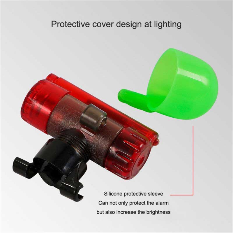 Night Fishing Bite Luminous Alarm Electronic LED Light Fishing Bite Alarms Fishing Line Gear Automatic Fishing Alert Indicator