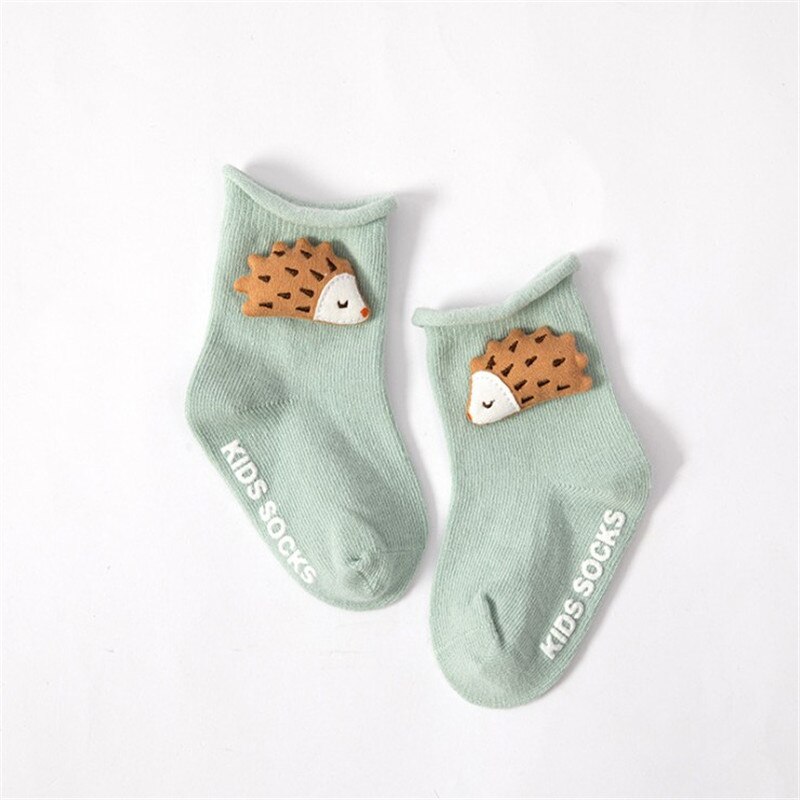 Baby kinderen kinderen baby jongen meisje katoenen crew panty unisex schattige cartoon dieren kousen zacht gezellig enkel voor 1-5 jaar: D / 1-3 jaar