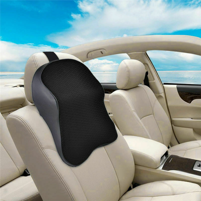 3D Auto Auto Seat Hoofd Ondersteunt Geheugen Katoen Hoofd Kussen Auto Seat Hoofd Hals Rest Massage Memory Foam Kussen Ondersteuning hoofdsteun