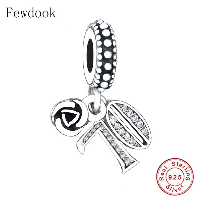 Fit Original Pan Charm Bracelet Authentic 925 Silver Number 13 Bead For Making Birthday Anniversary Pendant Berloque