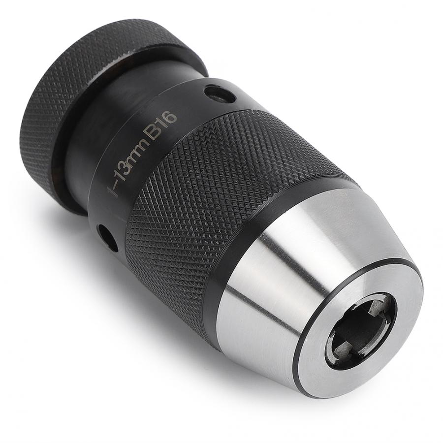 B16 fraiseuse auto serrer perceuse mandrin tour automatique verrouillage perceuse mandrin 1-13mm