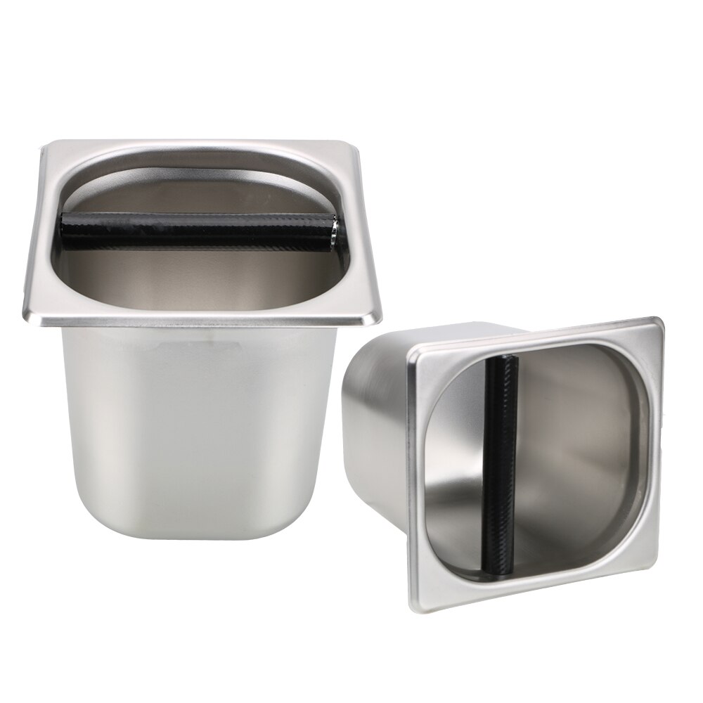 Practical Espresso Knock Box Anti slip Coffee Knock Box Stainless Steel Coffee Supplies Kitchen Tool