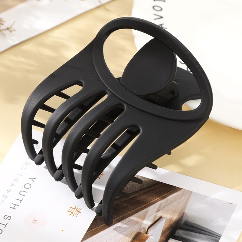 Pince à cheveux en forme de bec de canard pour femmes et filles, pince à cheveux en plastique sans couture, épingles à cheveux simples, outils de coiffure, accessoires: 1399-B