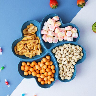 Herz Geformt Obst Platter Kreative Platten Lagerung Box Getrocknete Obst Snack Platten Unterteilt Süßigkeiten Dessert Platte Container Gerichte