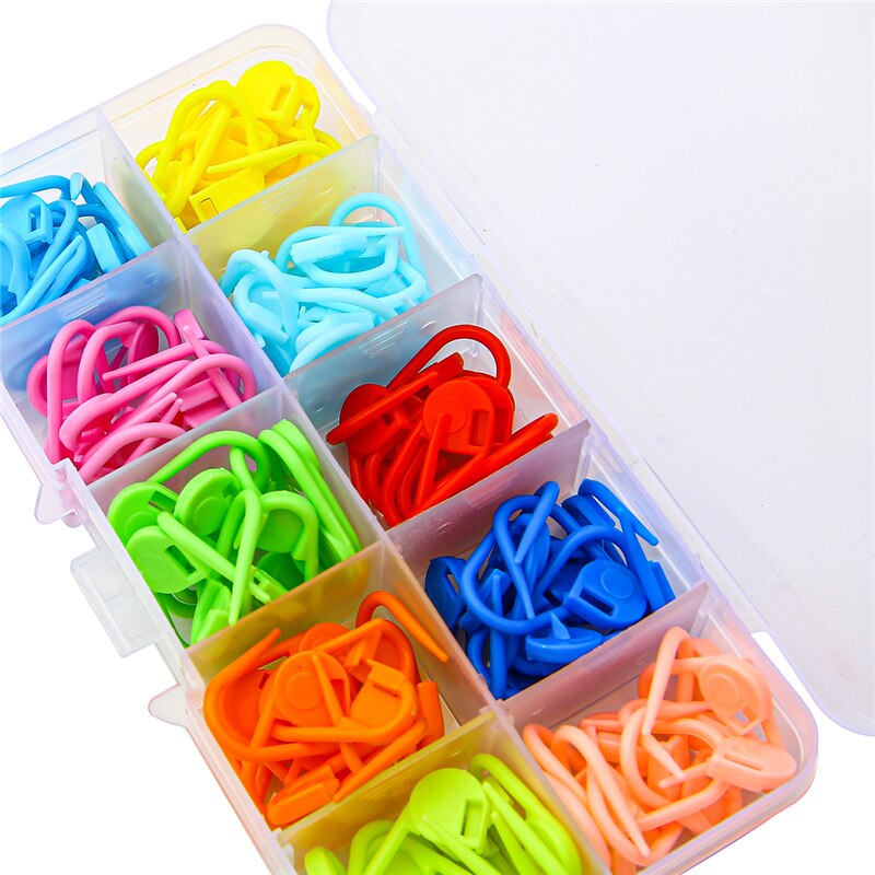 Stitch Markers, 10 Stuks Steekmarkeerders, Breien Haak Clips, Kunststof Steekmarkeringen Breien, voor DIY, Craft