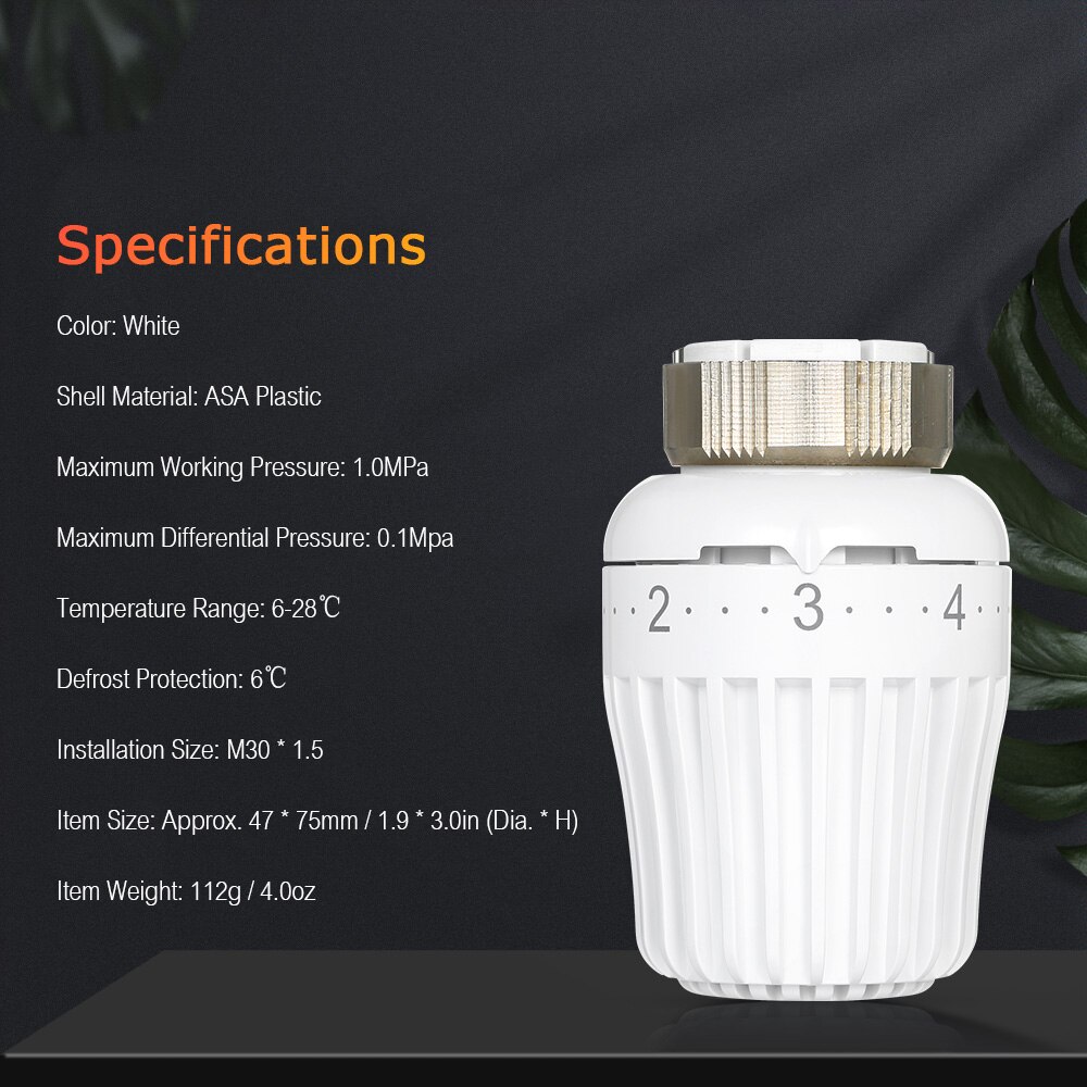 Indoor Temperature Control Thermostats Thermostatic Radiator Valve Constant Temperature Controller Frost-proof Heating Device