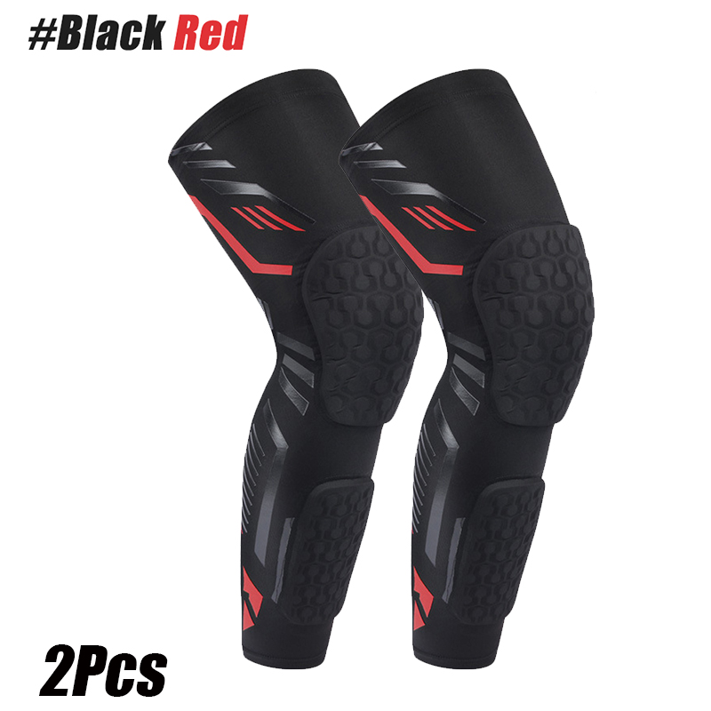 1/2PCS Knee Calf Padded Compression Leg Sleeve Thigh Sports Protective Gear Shin Brace Support for Football Volleyball Soccer