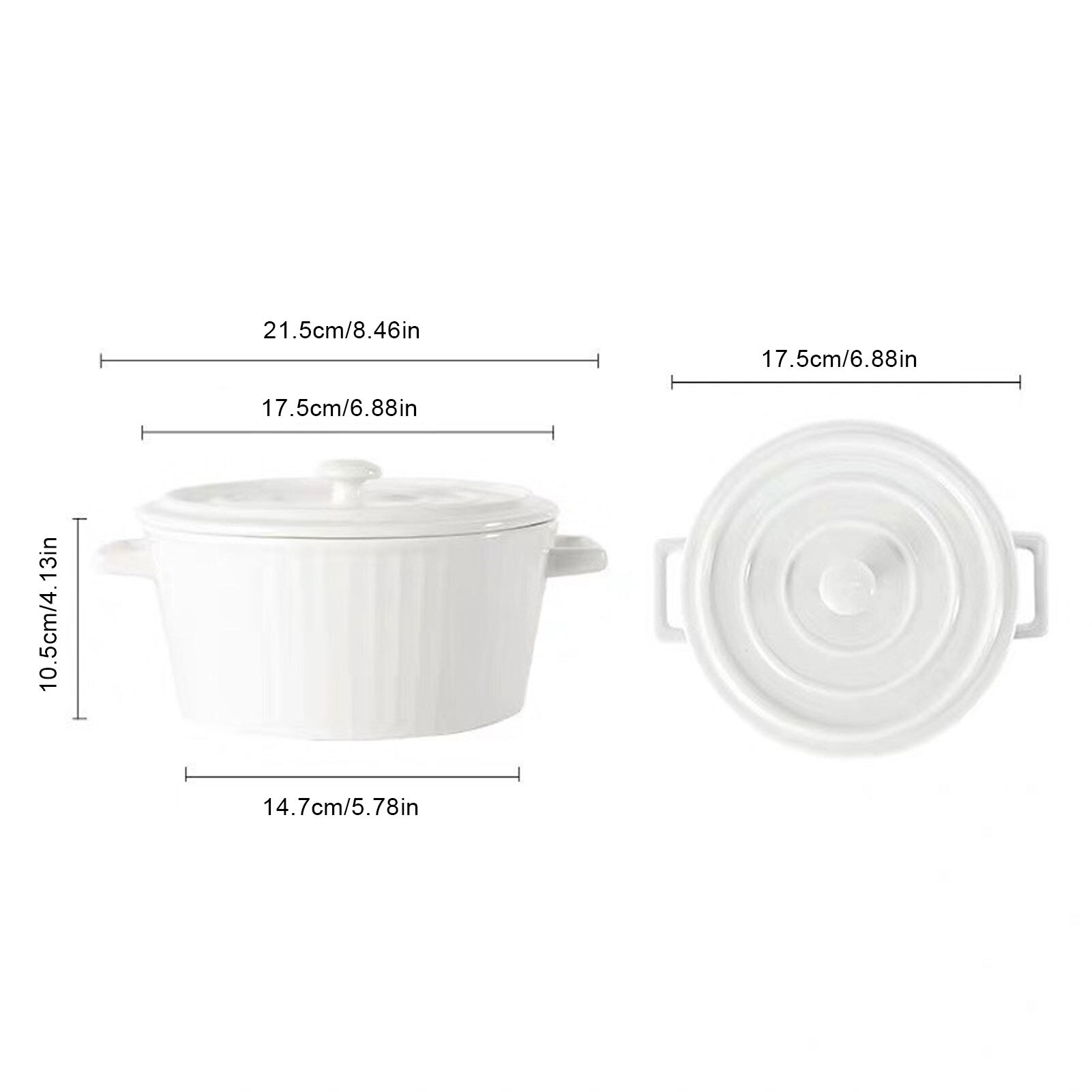 Grand bol à soupe en céramique de 1200ml, avec couvercle et poignée, ustensiles de cuisine, vaisselle