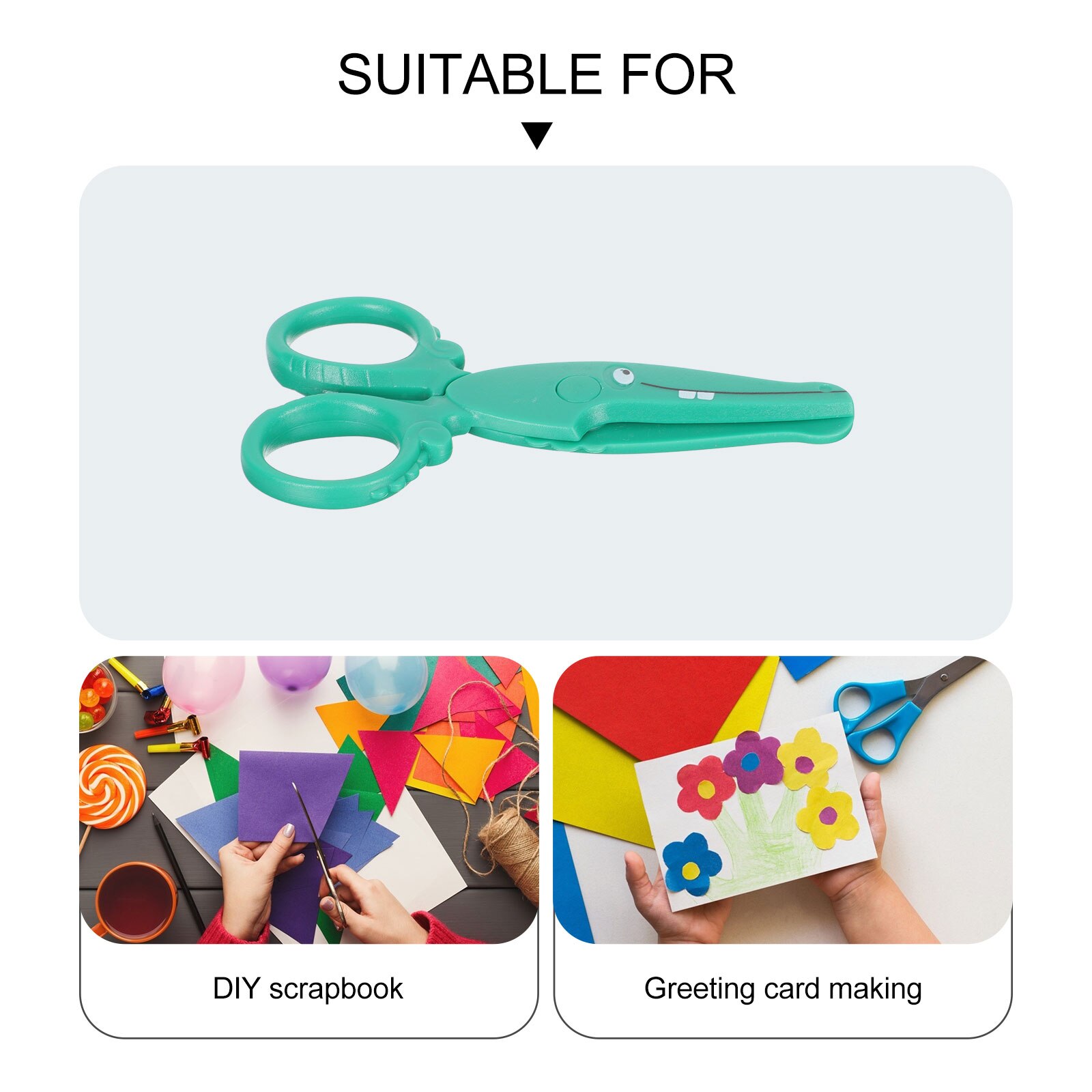 Kids DIY Scissor School Student Scissor Kindergarten Craft Making Scissor